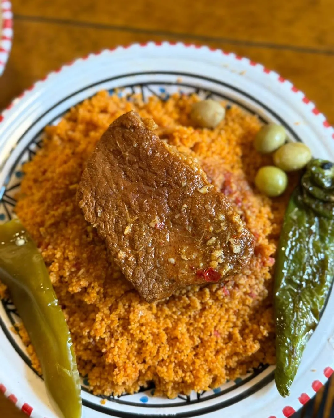 Couscous Smassem aux sardines et légumes verts du Sahel